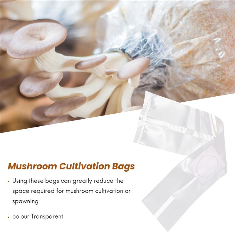 AT84-100Pcs Mushroom Growing B - огляд і ціна Mushroom Spawn Bag