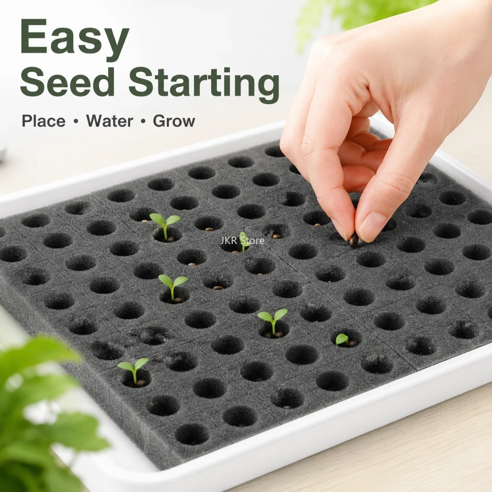 100Pcs Hydroponic Plant Sponge - огляд і ціна Nursery Plug Tray