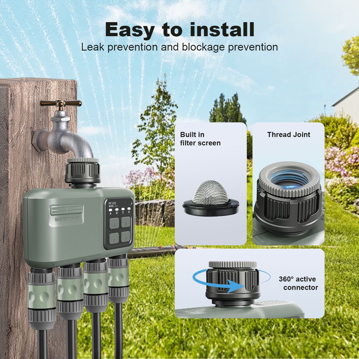 Smart 4-Zone Wireless Water Ti - огляд і ціна Farming Zone