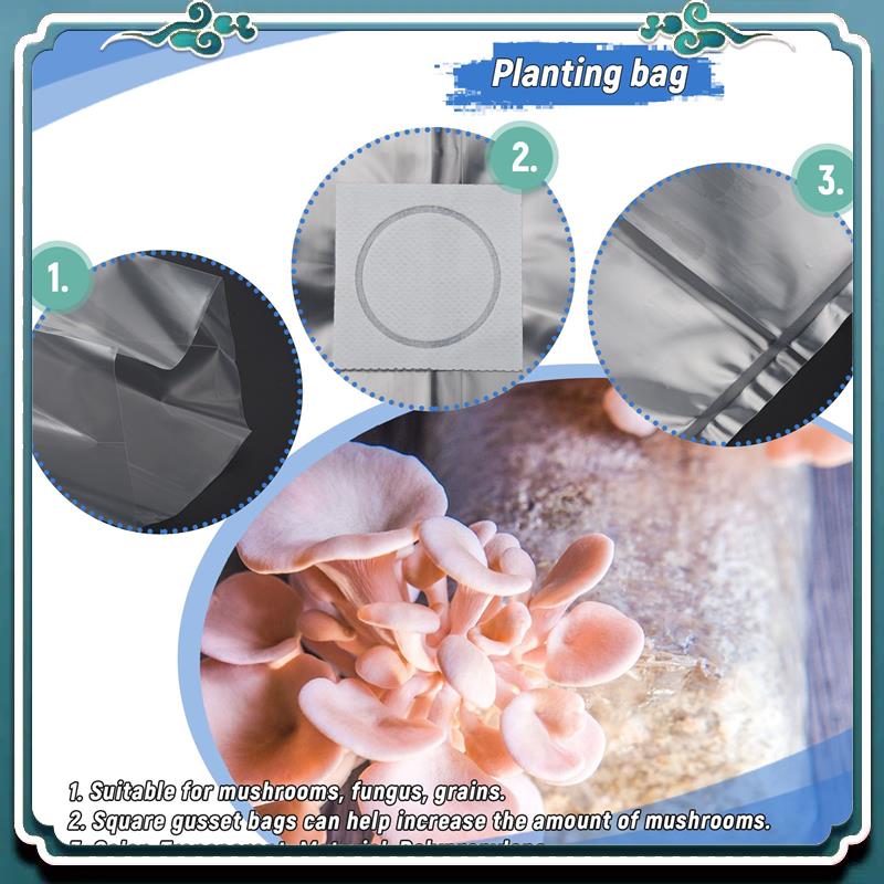 50Pcs 10X20 Inch PVC Mushroom  - огляд і ціна Mushroom Spawn Bag