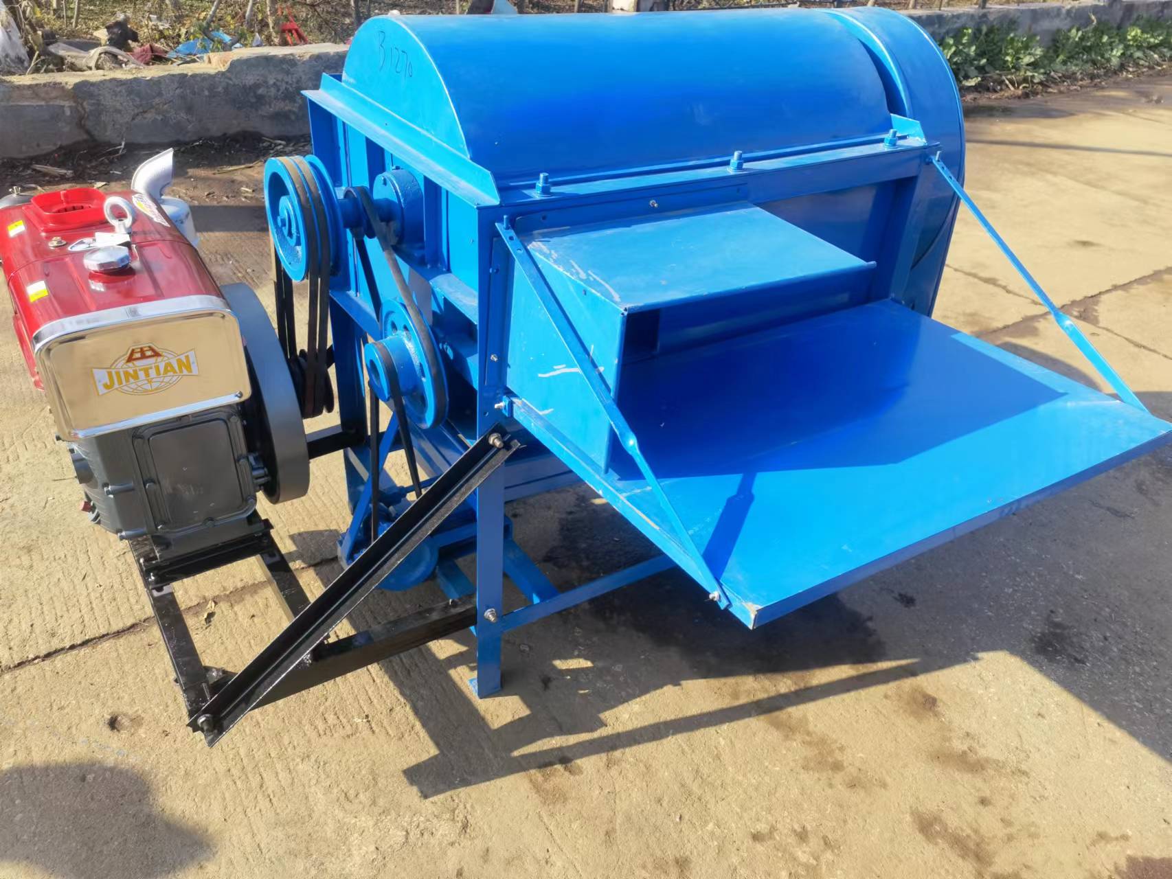Wheeled Mobile Diesel Engine M - огляд і ціна Rice Thresher Machine