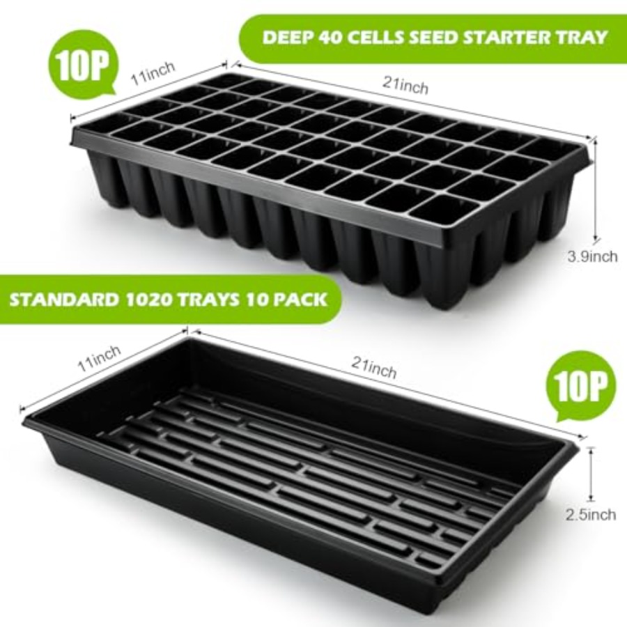 10 Pack 1020 Seed Starter Tray - огляд і ціна Nursery Plug Tray