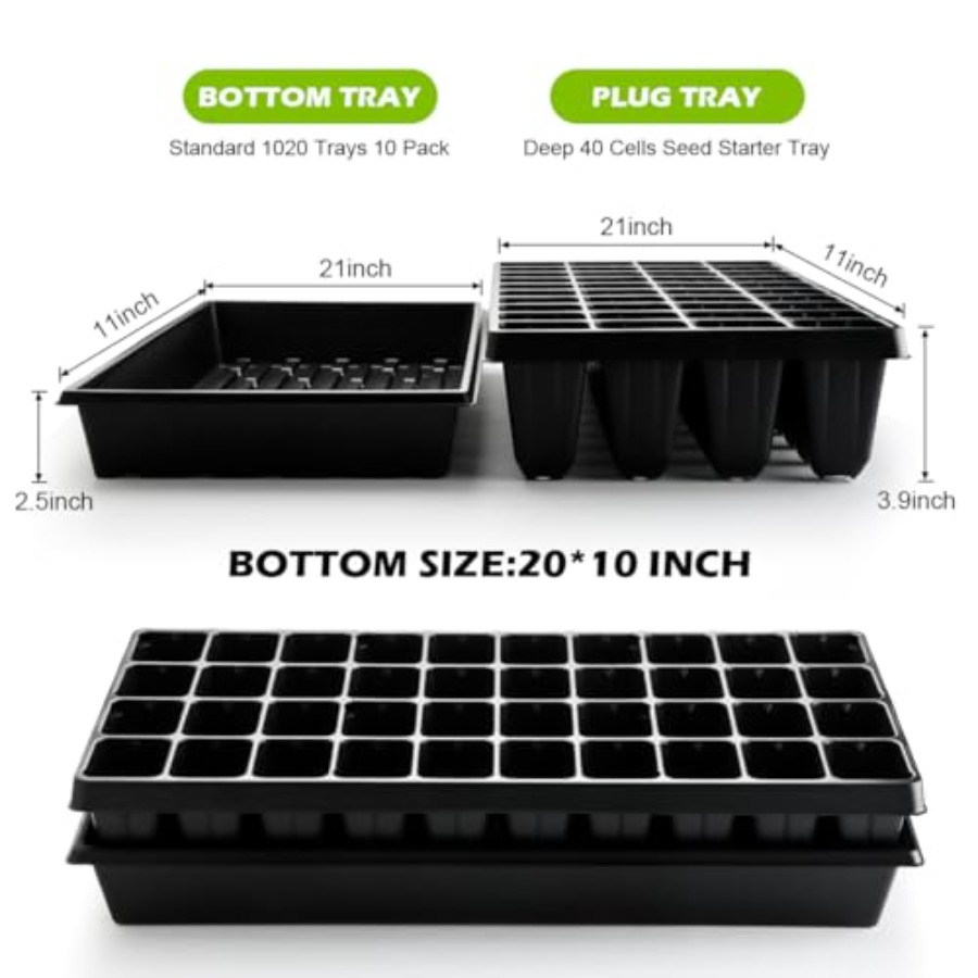 10 Pack 1020 Seed Starter Tray - огляд і ціна Nursery Plug Tray